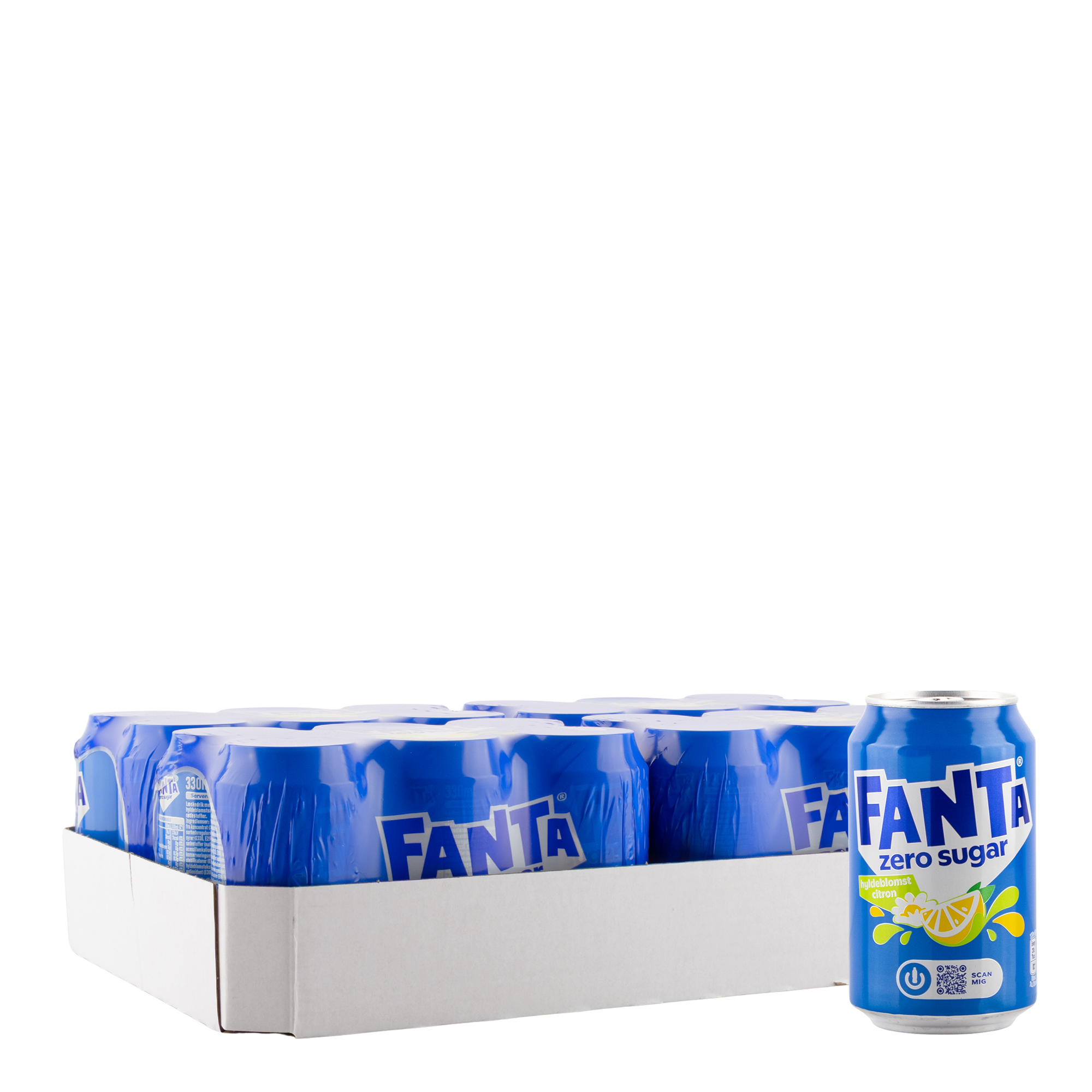 Fanta Hyldeblomst/Citron Zero - 24x33 cl. - Bevco.dk