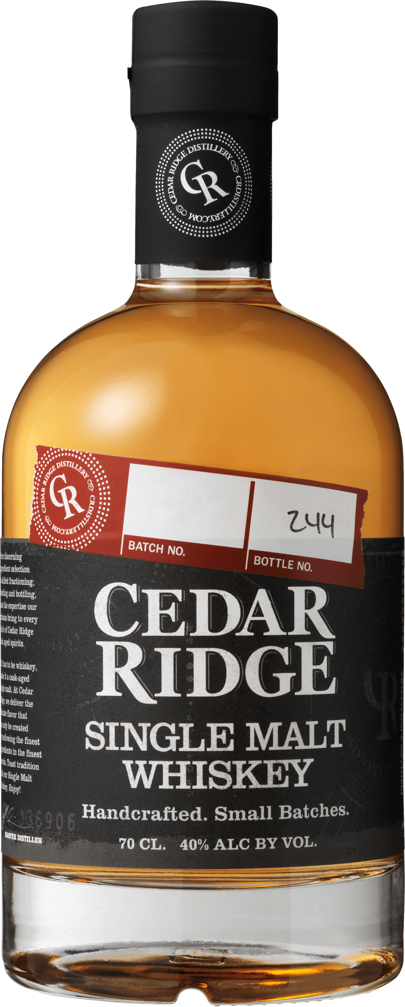 Cedar Ridge Single Malt American Whiskey – Bevco