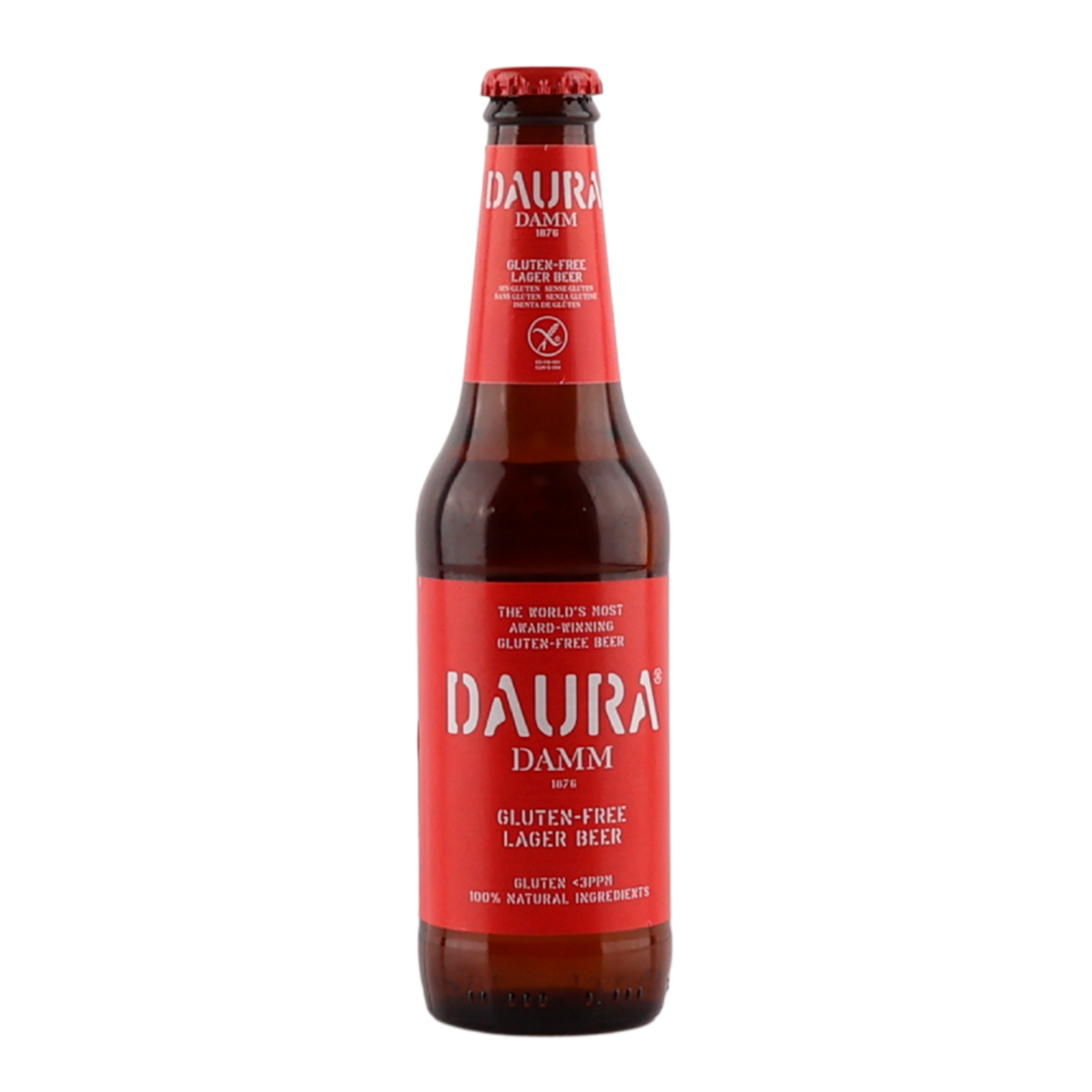 Estrella Damm Daura Pilsner i glasflaske - 33 cl